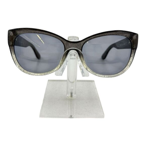 Authentic Gucci GG3838/F RKQ Gray Silver Glitter Cat Eye Glasses Frames Italy